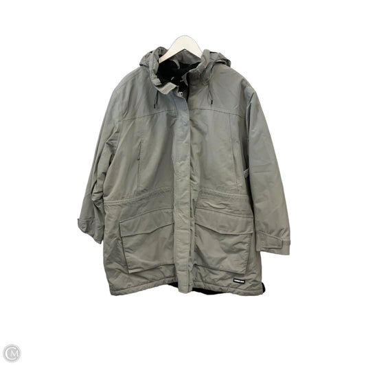 Coat Parka By Lands End In Grey, Size: 2x