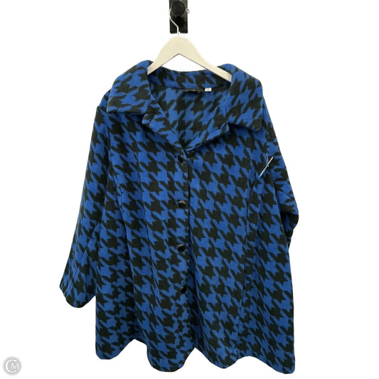Jacket Fleece By Bob Mackie Qvc In Blue, Size: 3x