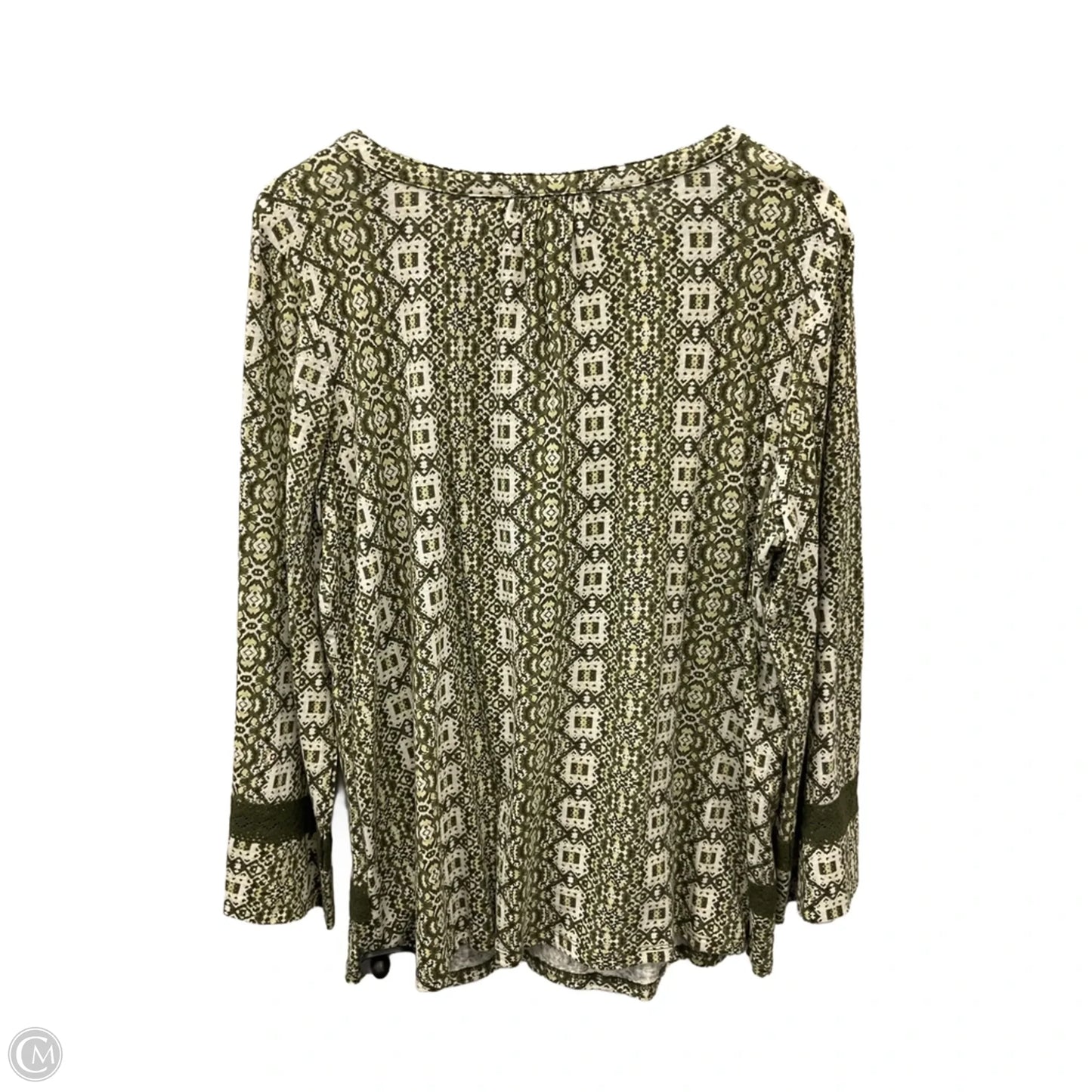Top Long Sleeve By Westport In Green, Size: 1x