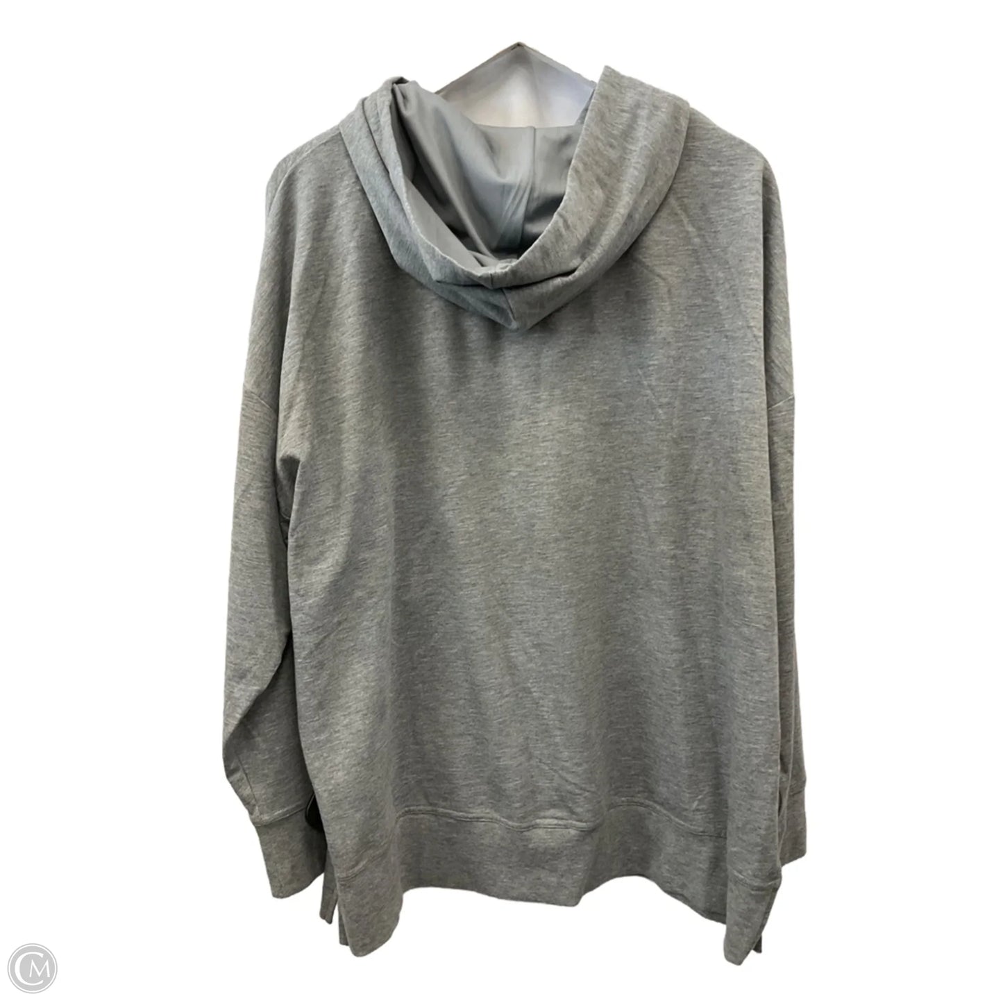 Athletic Sweatshirt Hoodie By Athletic Works In Grey, Size: Xxl