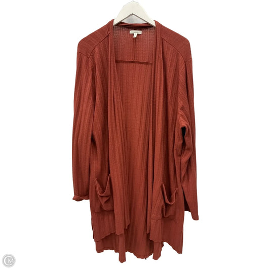 Cardigan By Maurices In Orange, Size: 2x