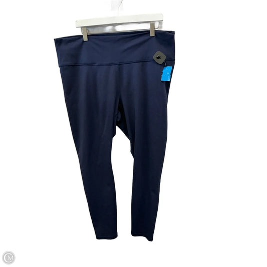 Athletic Leggings By Fabletics In Navy, Size: 3x