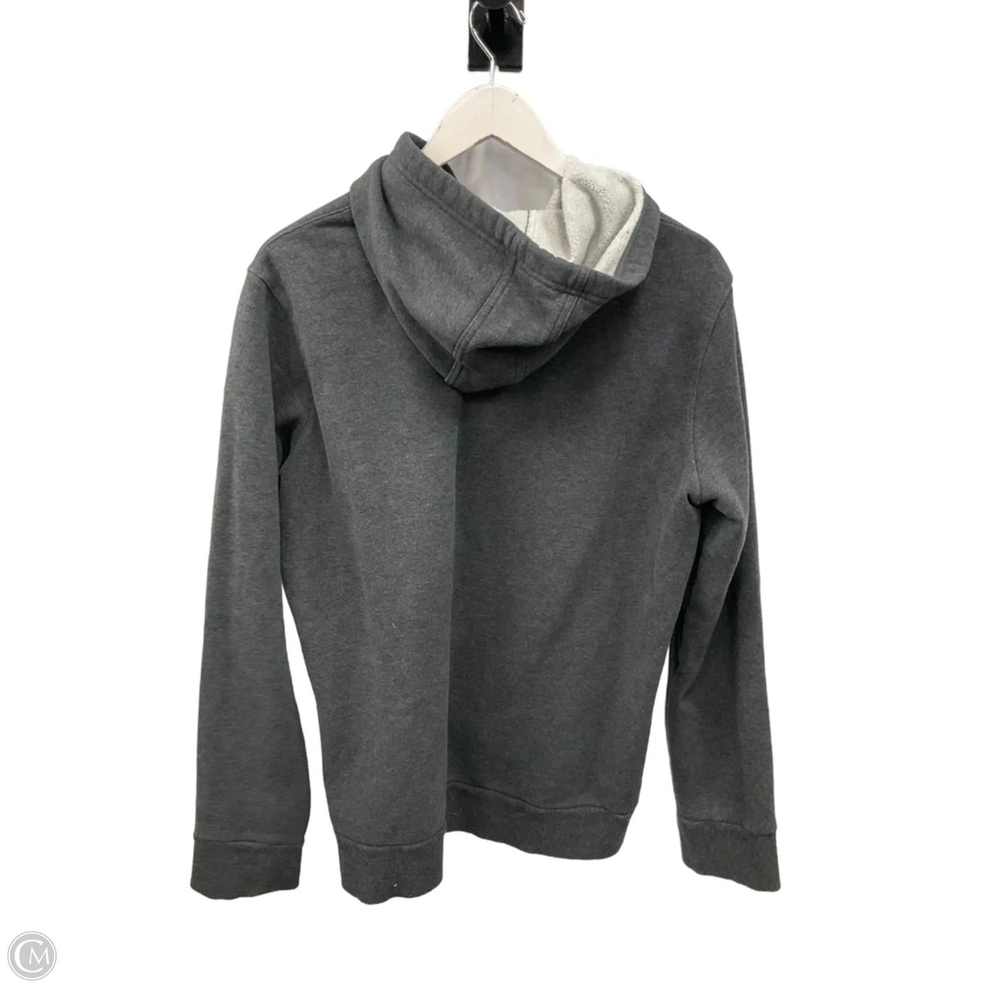Athletic Sweatshirt Hoodie By Adidas In Grey, Size: Xl