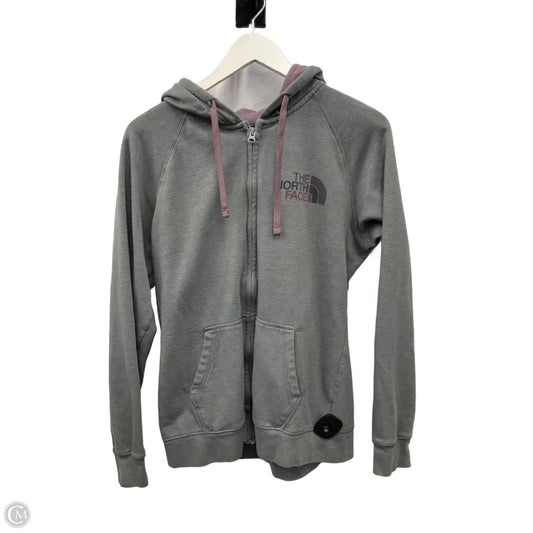 Athletic Sweatshirt Hoodie By The North Face In Grey, Size: Xl