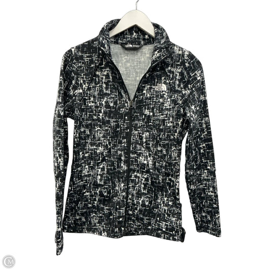 Athletic Jacket By The North Face In Black & White, Size: S