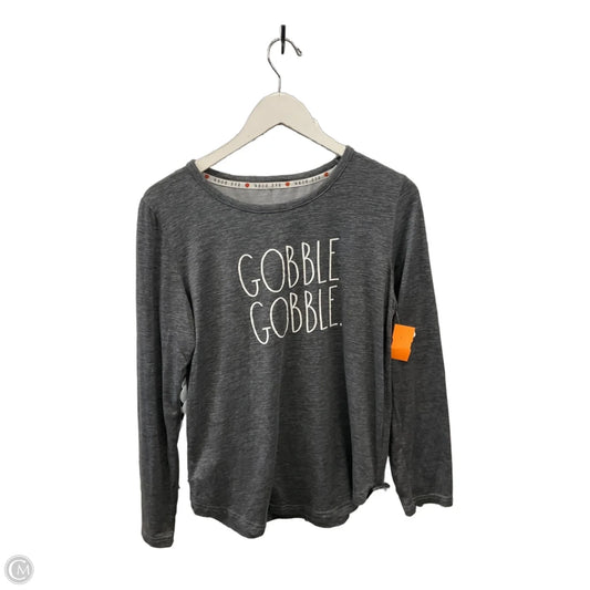 Top Long Sleeve By Rae Dunn In Grey, Size: M