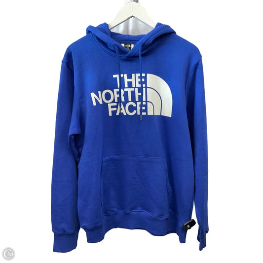 Athletic Sweatshirt Hoodie By The North Face In Blue, Size: M