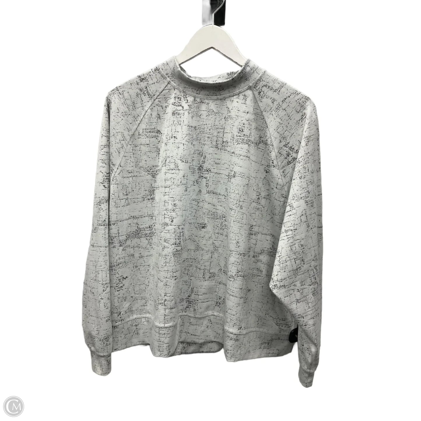 Athletic Top Long Sleeve Collar By Eddie Bauer In Grey, Size: Xl