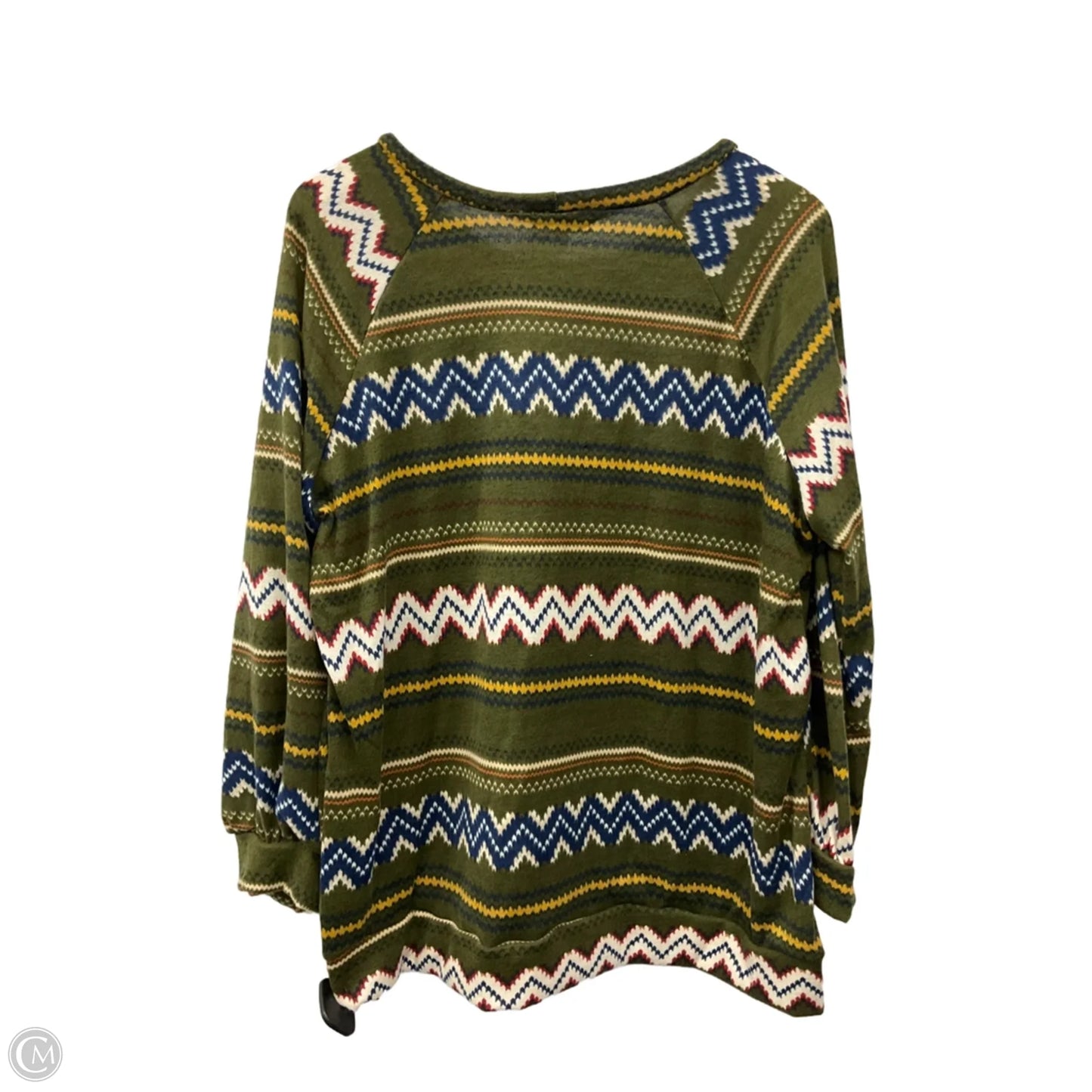 Top Long Sleeve By Sweet Lovely In Green, Size: 1x