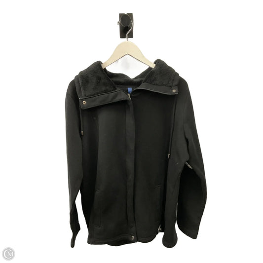 Jacket Fleece By Falls Creek In Black, Size: 2x