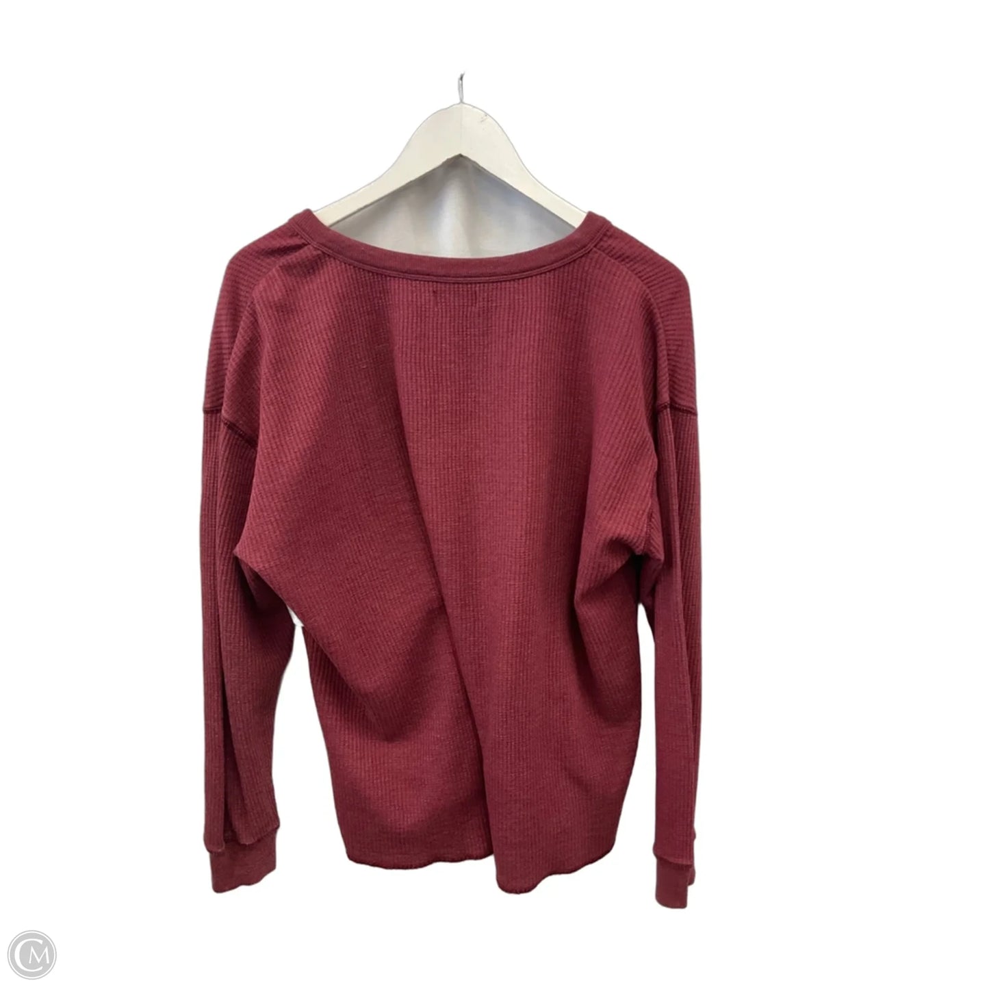 Top Long Sleeve By Wonderly In Red, Size: Xl