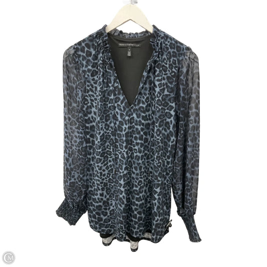 Tunic Long Sleeve By White House Black Market In Blue, Size: S