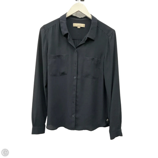 Top Long Sleeve By Loft In Navy, Size: M