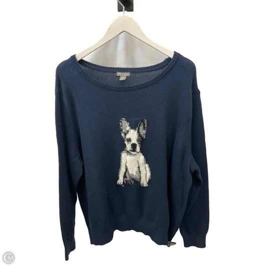 Sweater By Falls Creek In Navy, Size: 3x