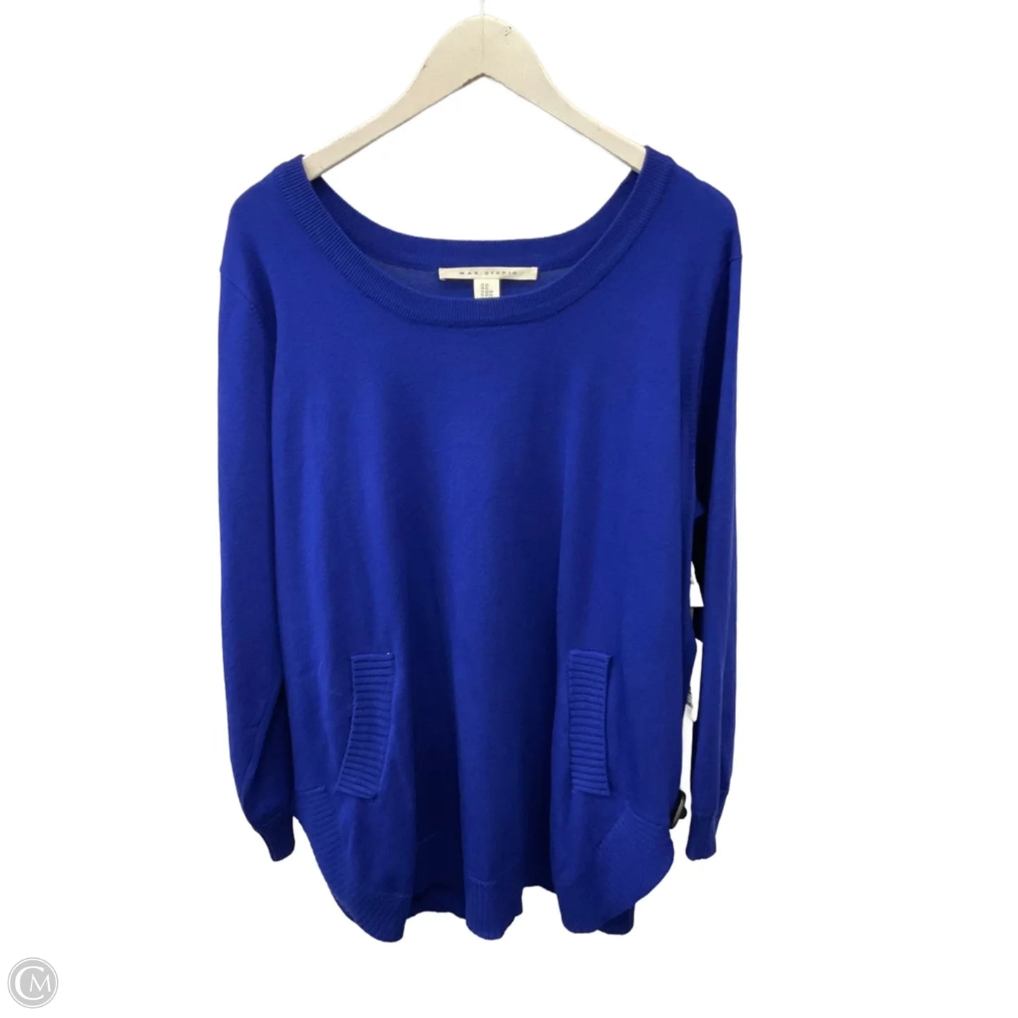 Sweater By Max Studio In Blue, Size: 2x
