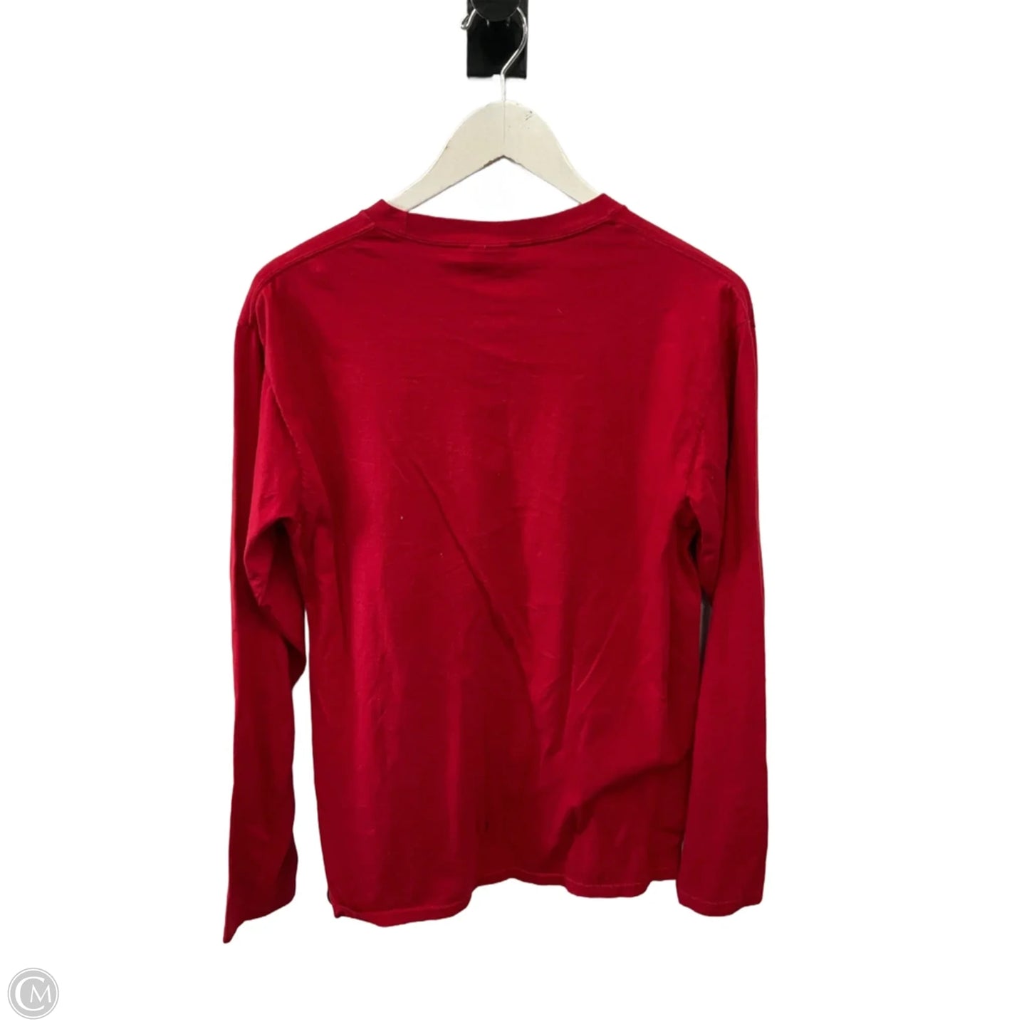 Top Long Sleeve By Port & Company In Red, Size: M
