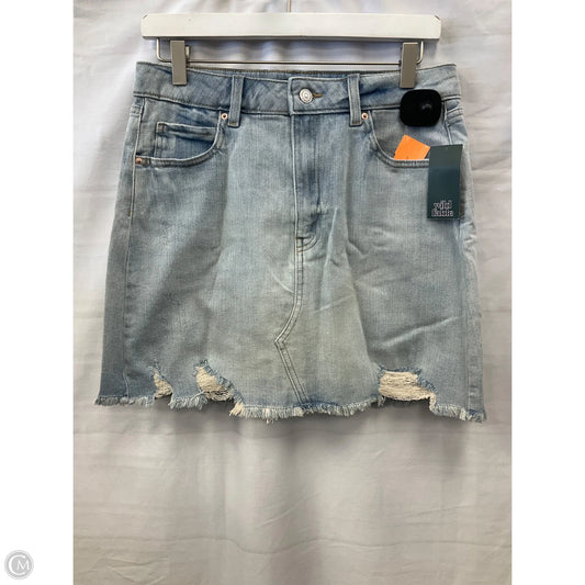 Skirt Mini & Short By Wild Fable In Blue Denim, Size: 10