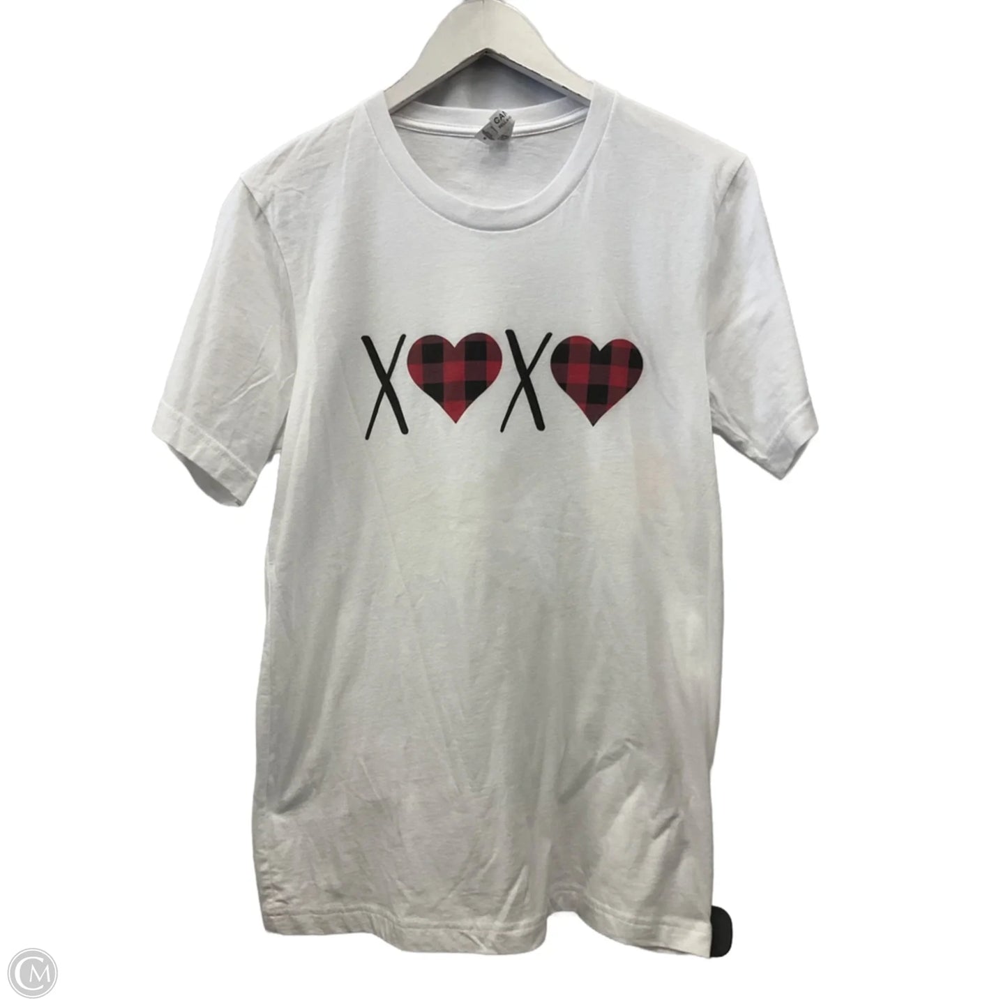 Top Short Sleeve By Canvas In White, Size: M