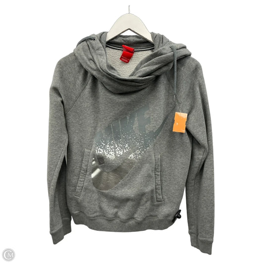 Sweatshirt Hoodie By Nike Apparel In Grey, Size: S