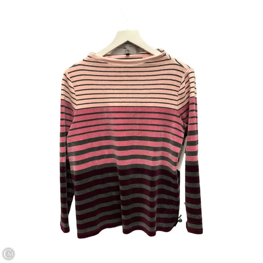 Top Long Sleeve By Talbots In Pink & Purple, Size: M