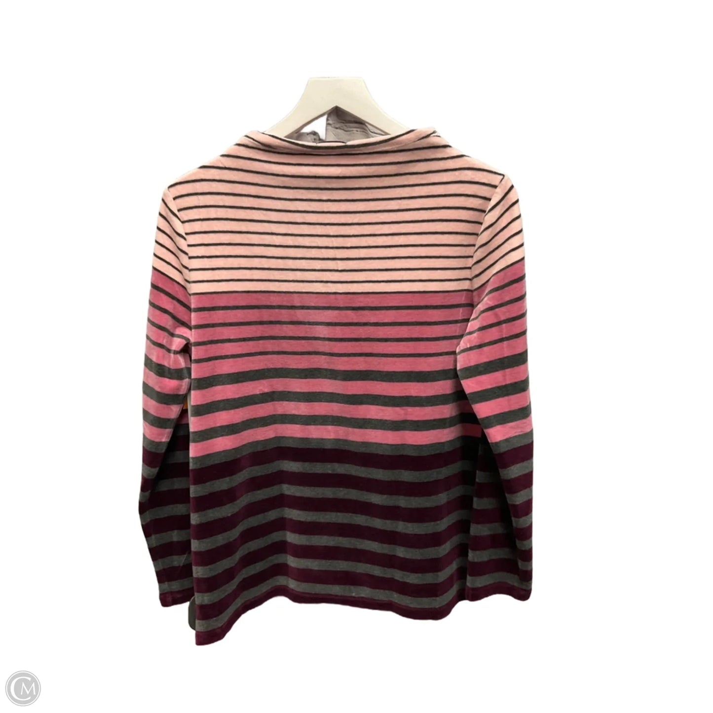 Top Long Sleeve By Talbots In Pink & Purple, Size: M