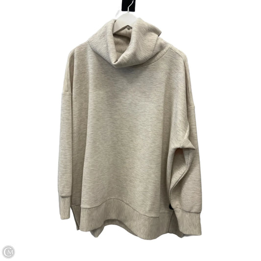 Top Long Sleeve By Ideology In Cream, Size: 3x