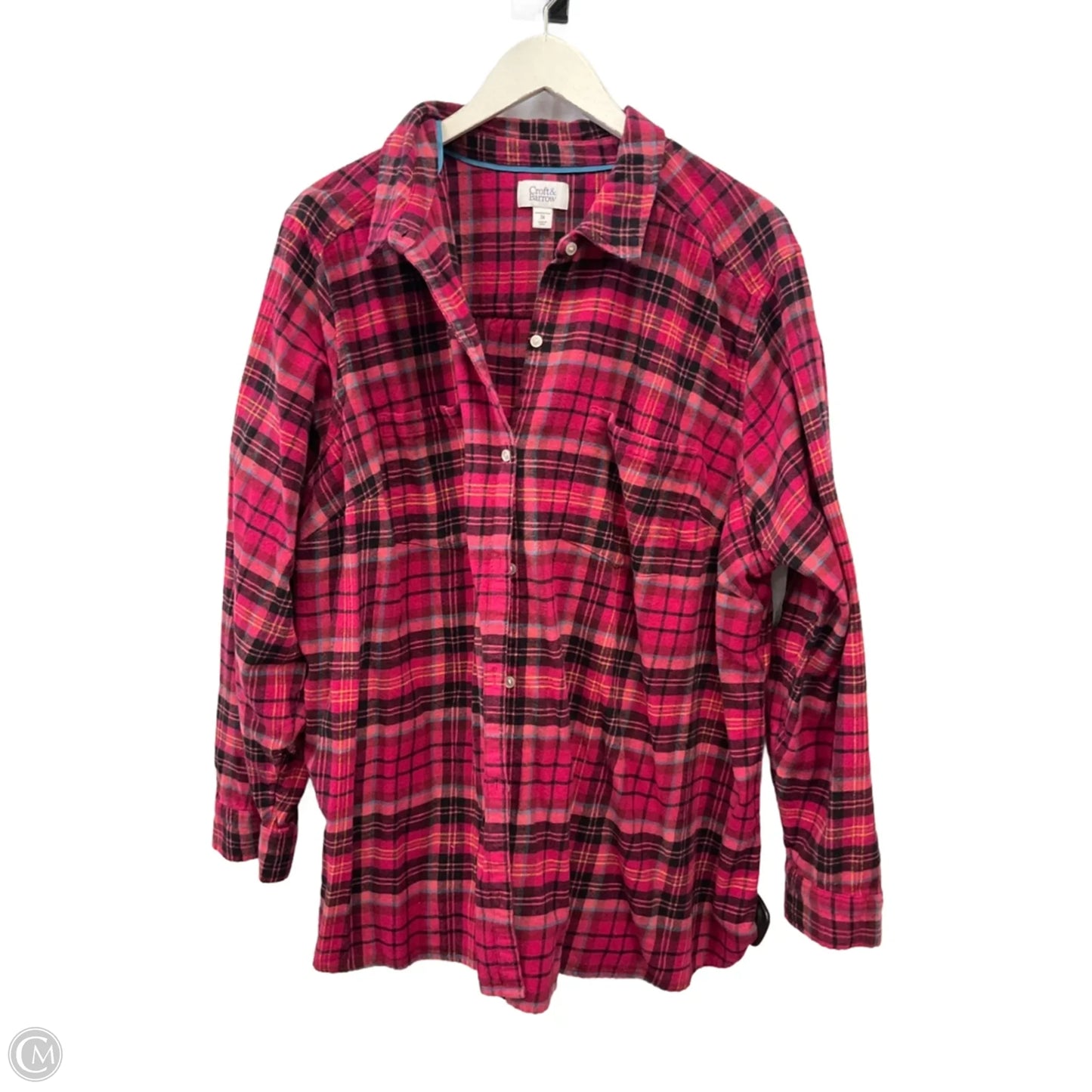 Top Long Sleeve By Croft And Barrow In Pink, Size: 3x