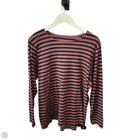 Top Long Sleeve By Cj Banks In Purple, Size: 2x
