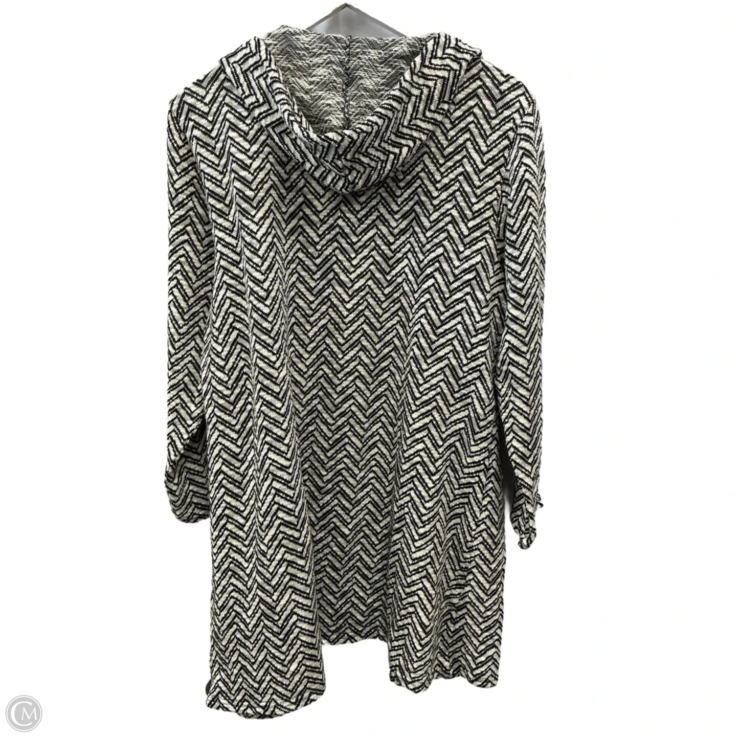 Cardigan By Daniel Rainn In Black & White, Size: 2x
