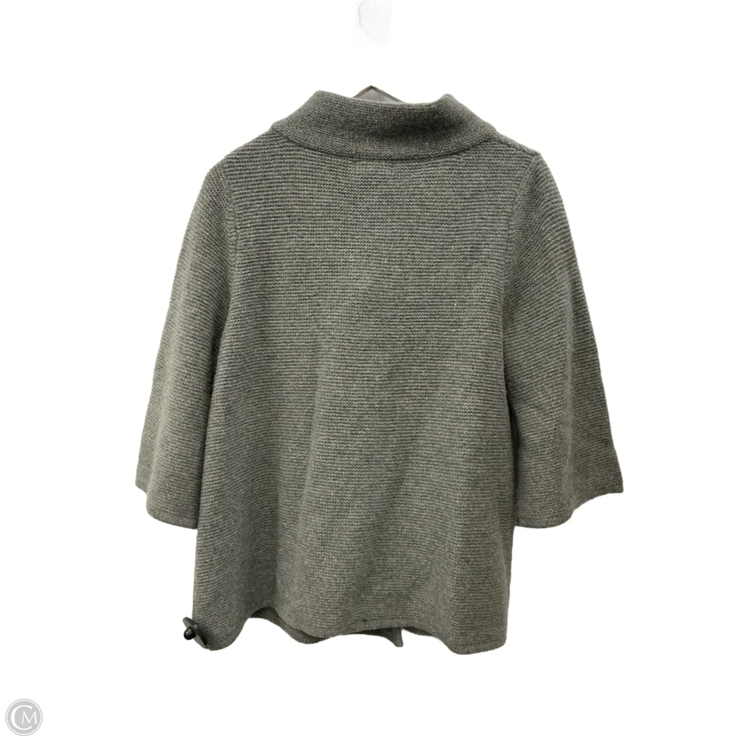 Sweater Cardigan By Carole Little In Grey, Size: 1x