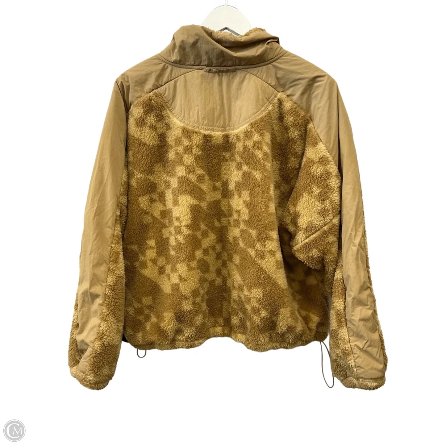 Jacket Fleece By Joy Lab In Brown, Size: L