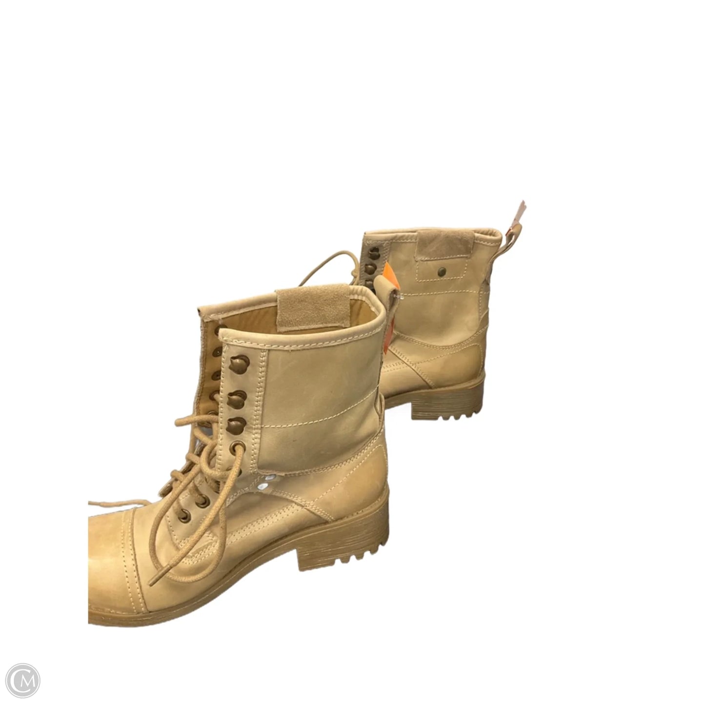 Boots Ankle Heels By Steve Madden In Tan, Size: 8.5