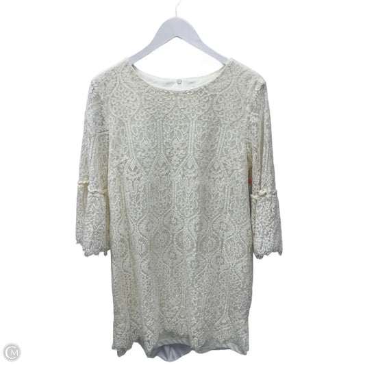 Dress Casual Midi By Ronnie Nicole In Ivory, Size: Xl