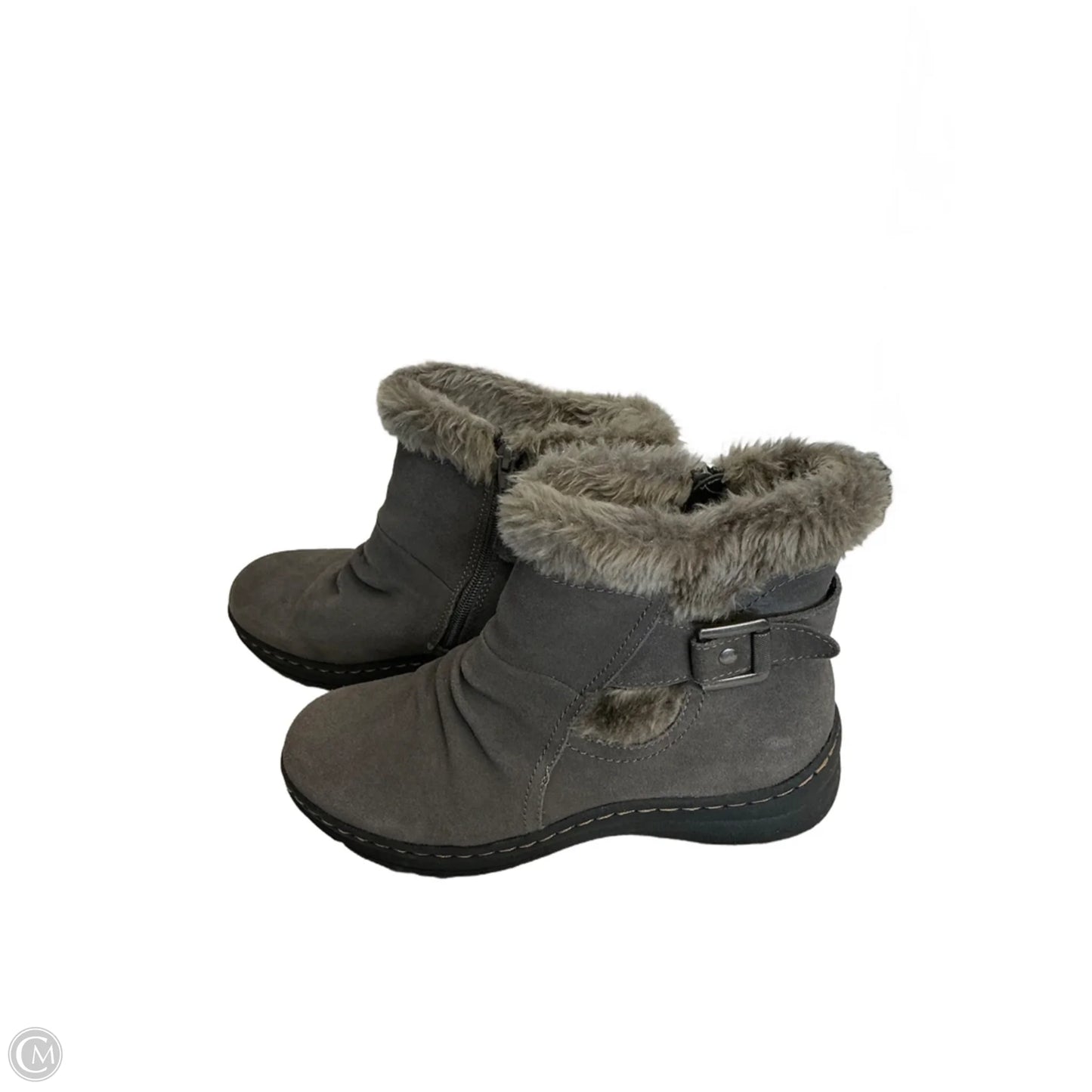 Boots Ankle Heels By Bare Traps In Taupe, Size: 8