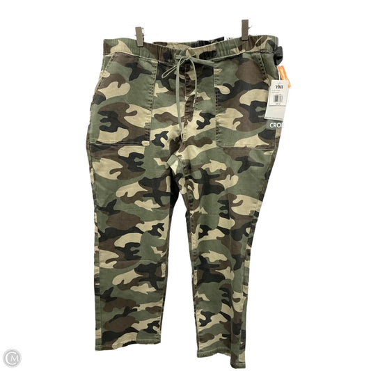 Pants Cropped By Ymi In Camouflage Print, Size: 2x