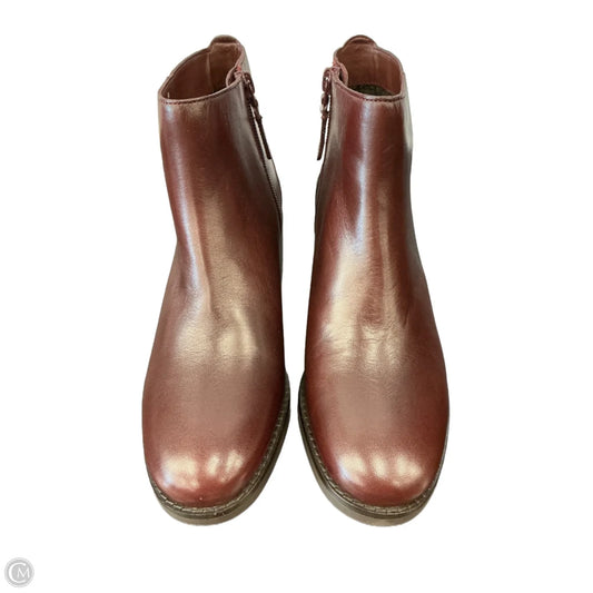 Boots Ankle Heels By Cole-haan In Maroon, Size: 6