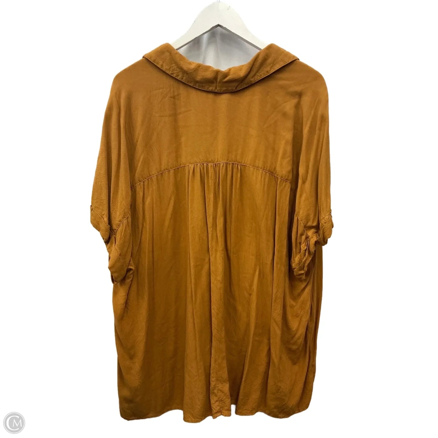 Top Short Sleeve By Lane Bryant In Yellow, Size: 2x