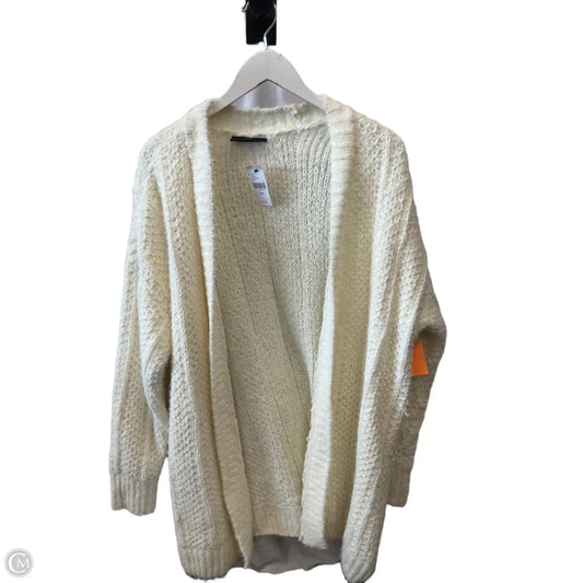 Sweater Cardigan By Lane Bryant In Cream, Size: 1x