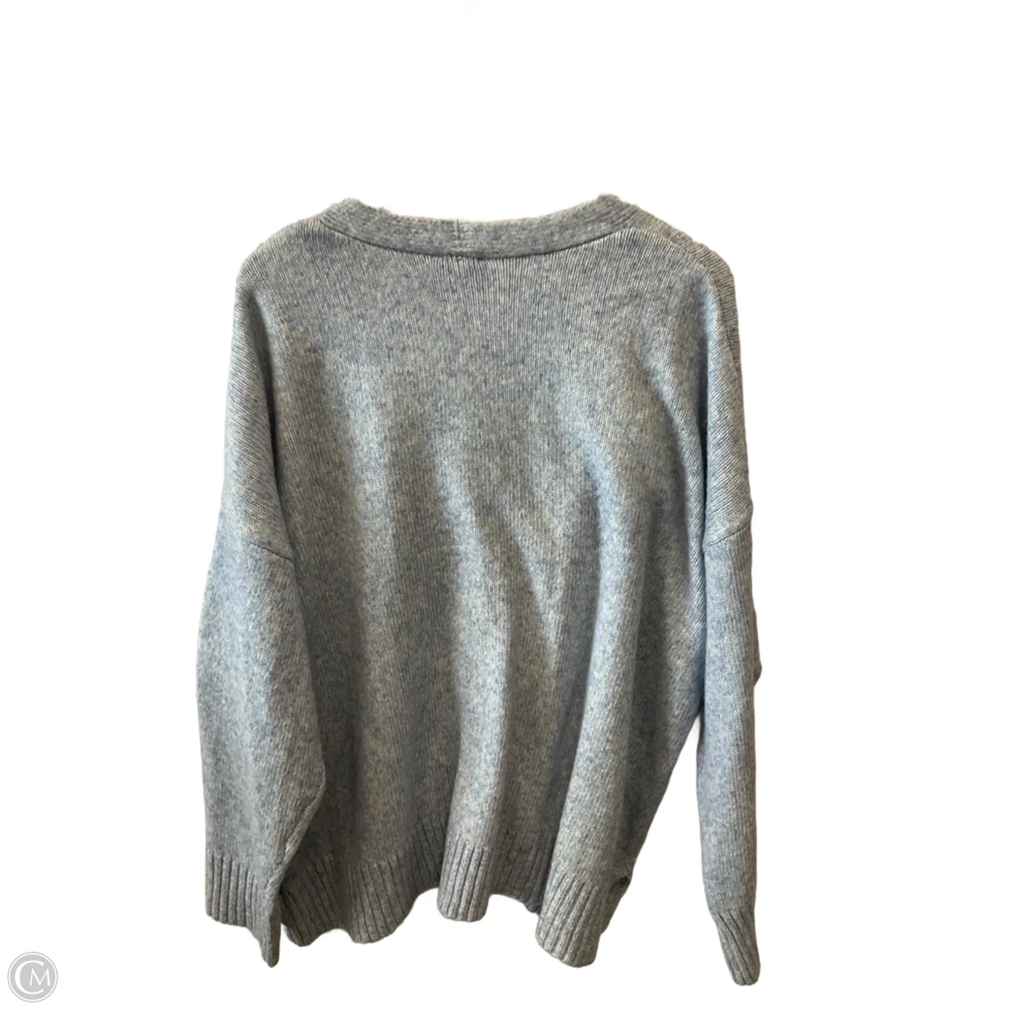 Sweater Cardigan By Ella Moss In Blue, Size: Xxl