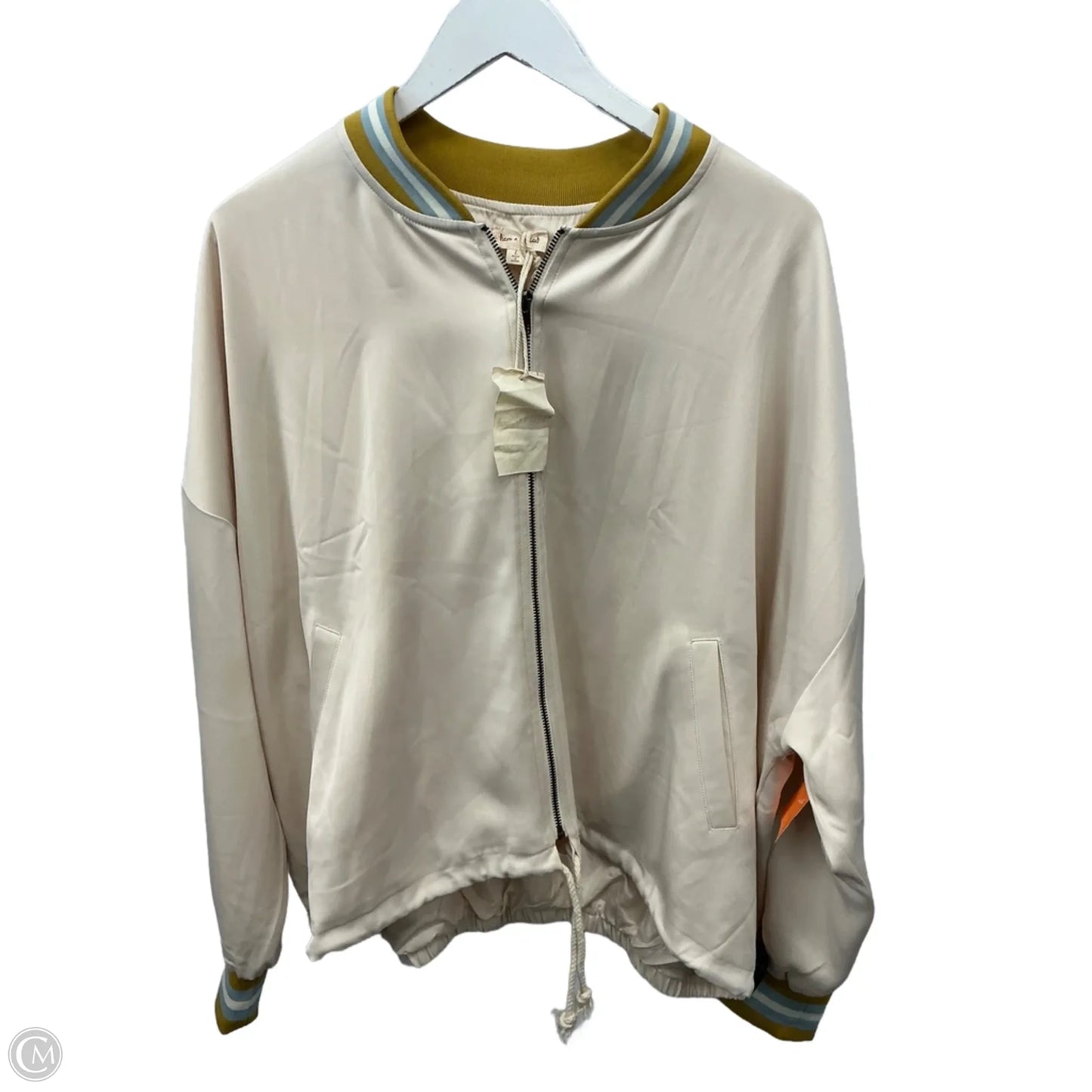 Jacket Other By Hem & Thread In Cream, Size: L