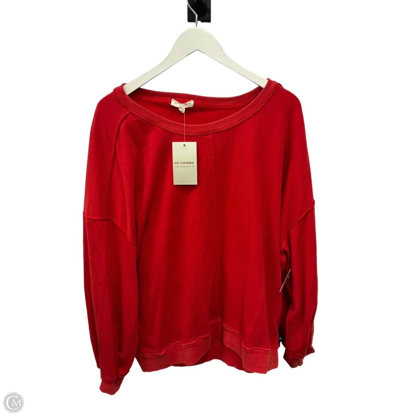 Top Long Sleeve By Eesome In Red, Size: L