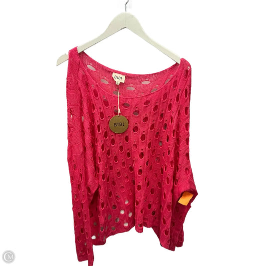 Top Long Sleeve By Bibi In Pink, Size: L