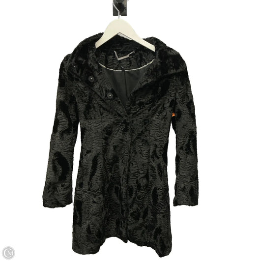 Coat Faux Fur & Sherpa By White House Black Market In Black, Size: Xs