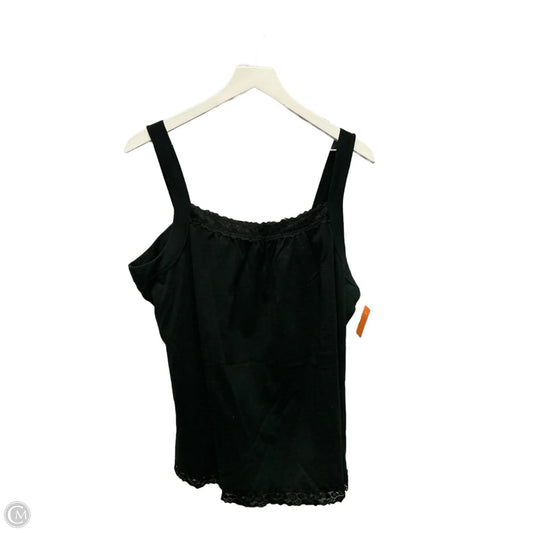 Top Sleeveless By St Johns Bay In Black, Size: 2x