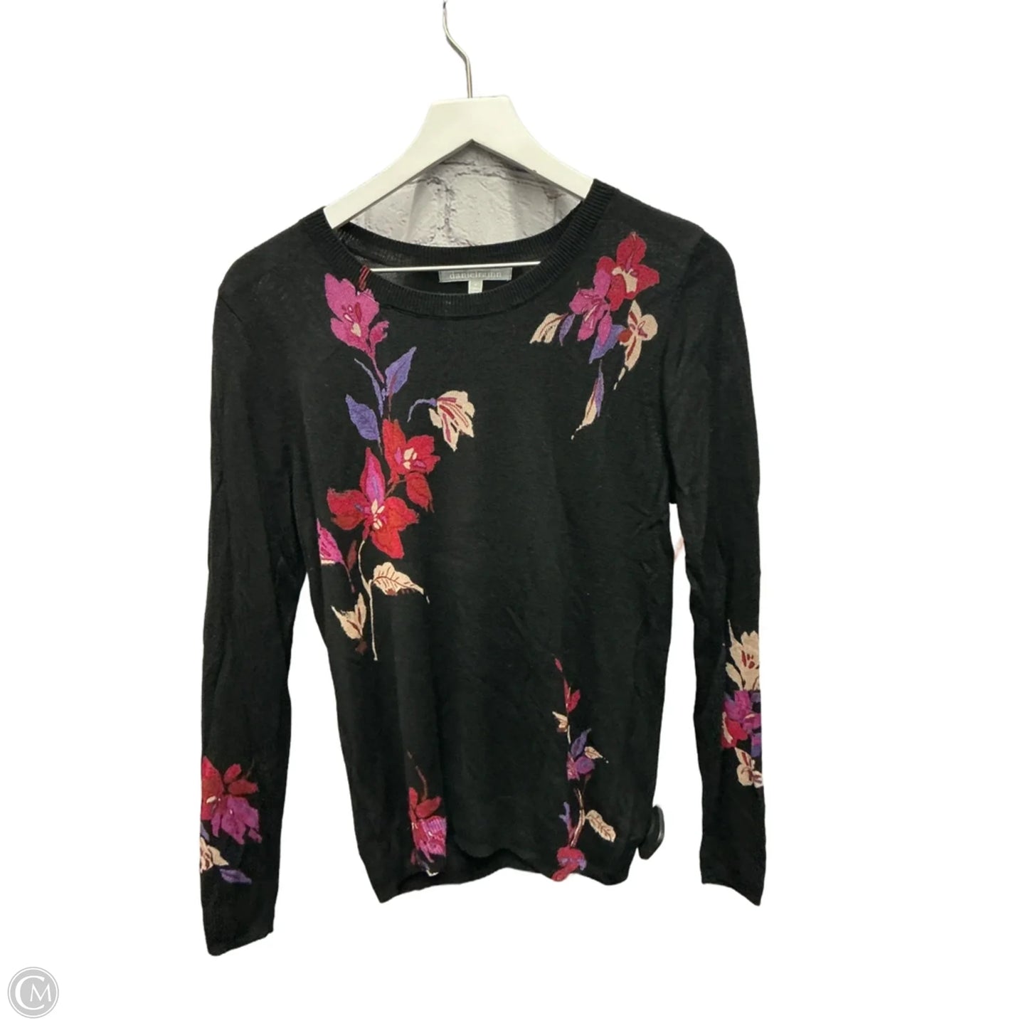 Top Long Sleeve By Daniel Rainn In Black, Size: M