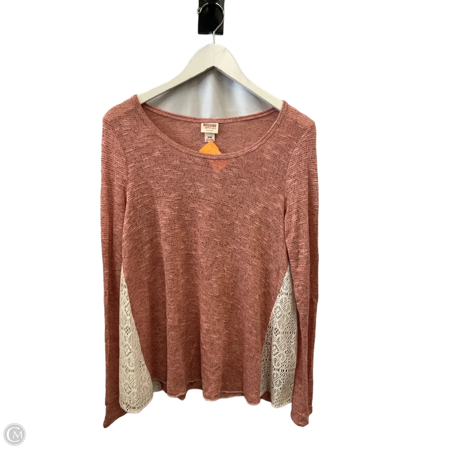 Top Long Sleeve By Mossimo In Coral, Size: M