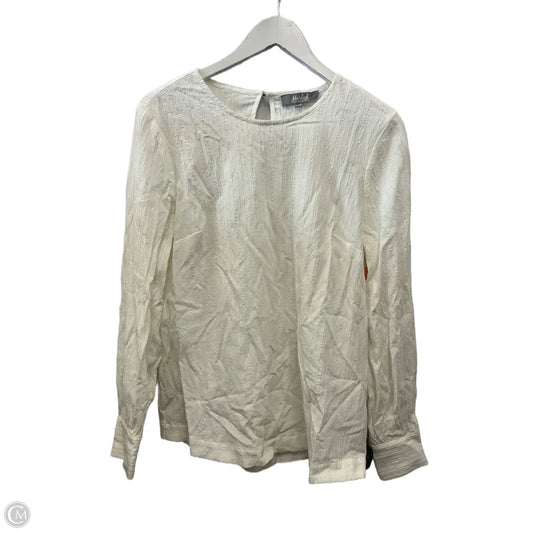 Top Long Sleeve By Marled In White, Size: M