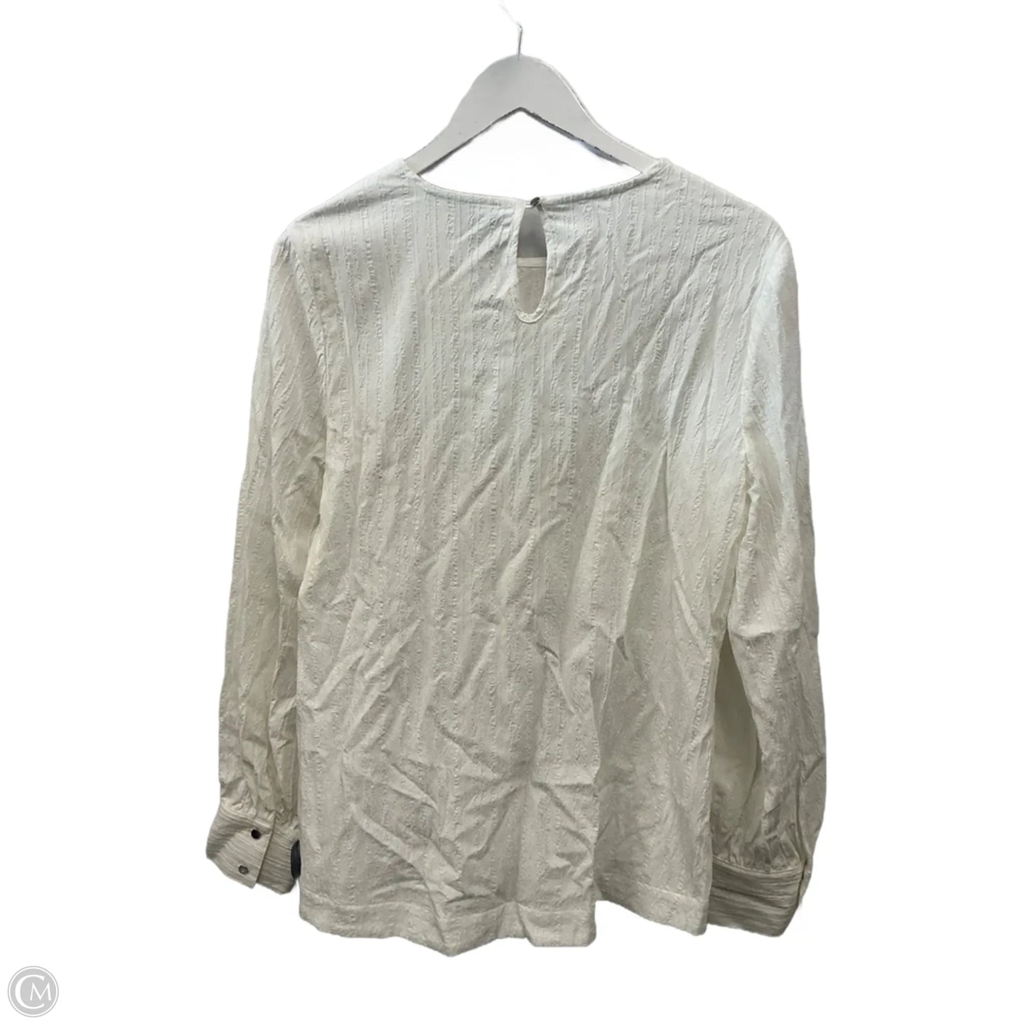 Top Long Sleeve By Marled In White, Size: M