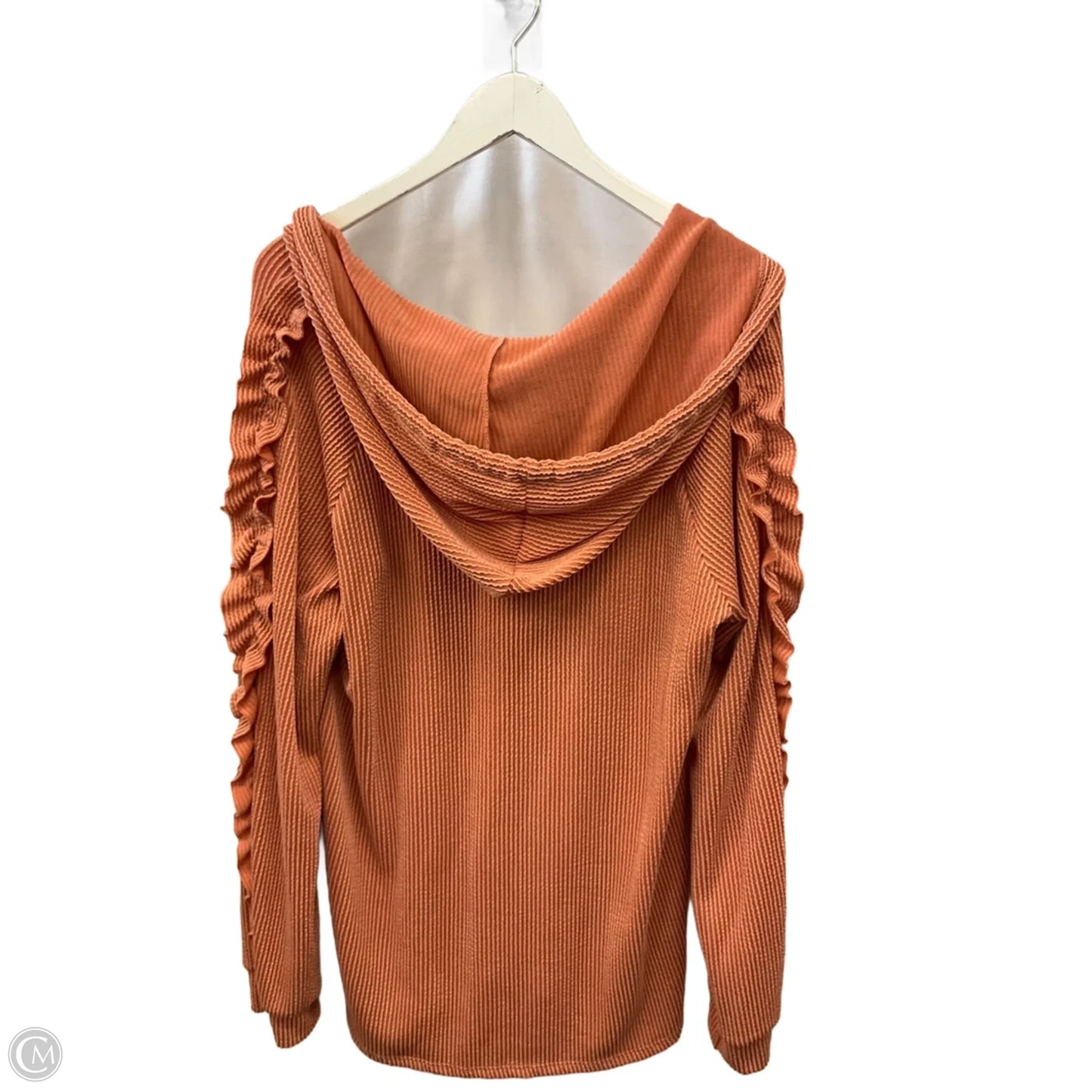 Top Long Sleeve By Heimish Usa In Orange, Size: 1x