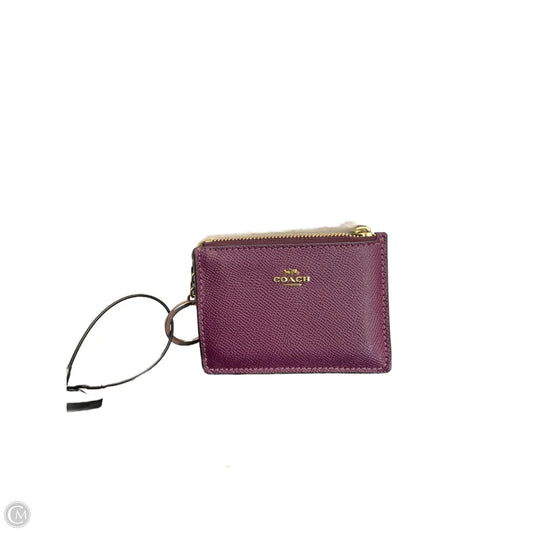 Id/card Holder Designer By Coach, Size: Small